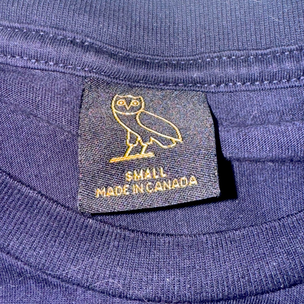 OVO Midnight Blue Tee with Gold Owl